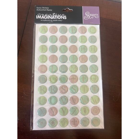 New In Package Bundle of 15 Alphabet Stickers Sheets Glitter Stickers Colorful - Picture 4 of 12